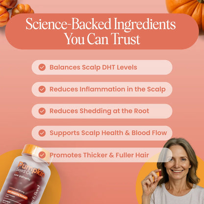 Pumpkin Seed Oil + Saw Palmetto Softgels